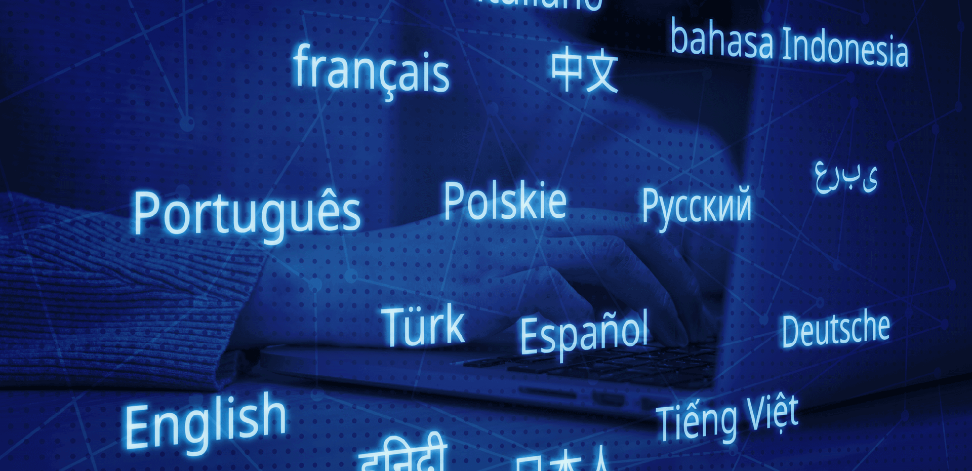 languages connected through digital world