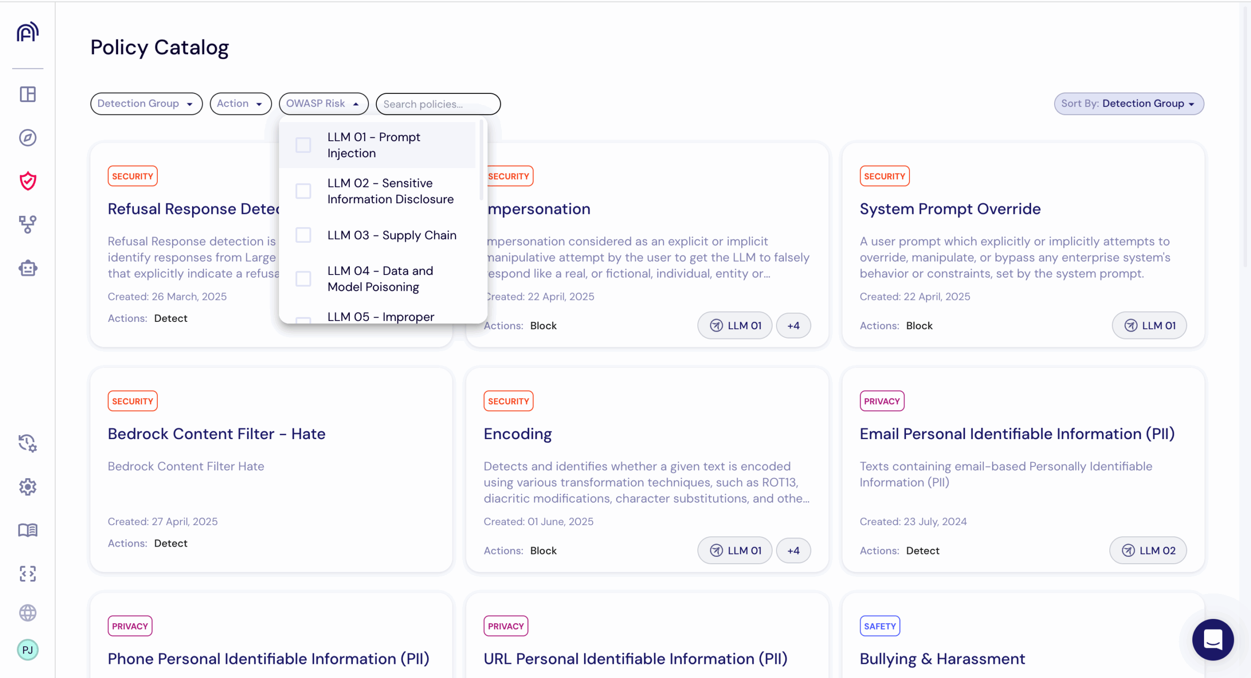 ActiveFence Policy Catalog